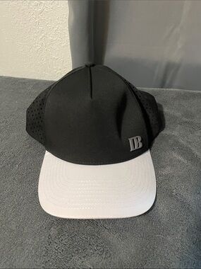 Black and White Baseball Cap with 'DB' Logo - Men Dad bod